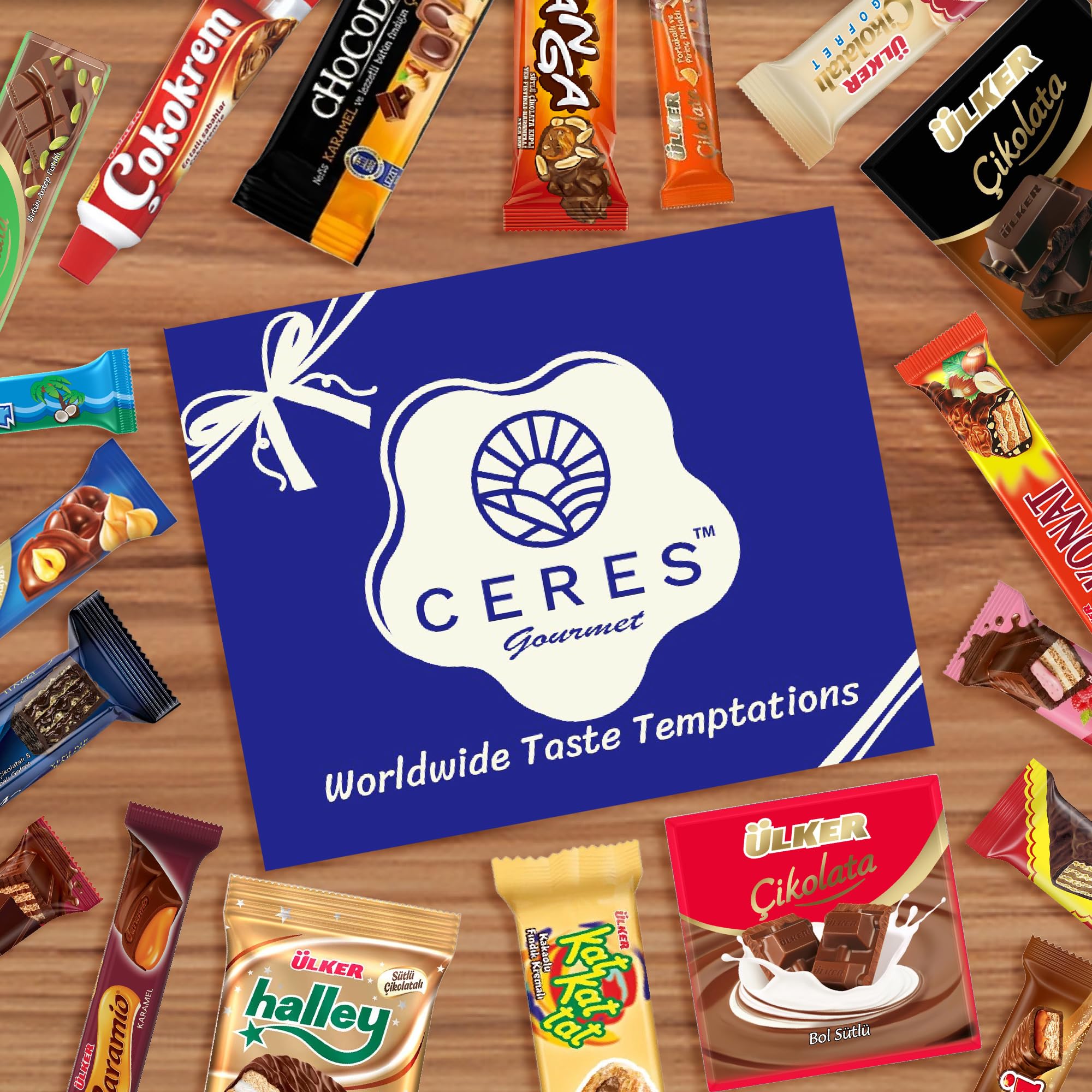 Premium Chocolate Gift Box - 31 Assorted International Chocolates & Candies for Gifting & Parties