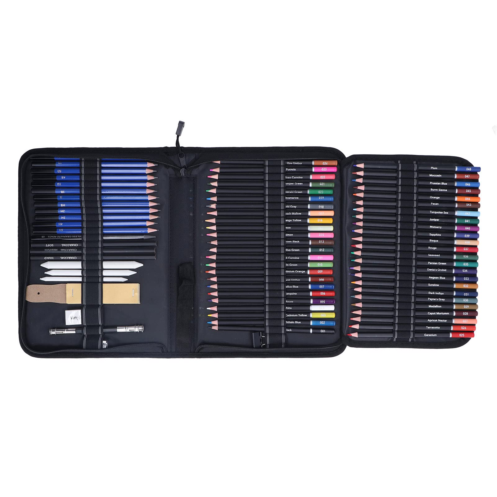 72Pcs Vibrant Colored Pencils Set - Rich Colors for Sketching & Drawing, Perfect for Artists & Students