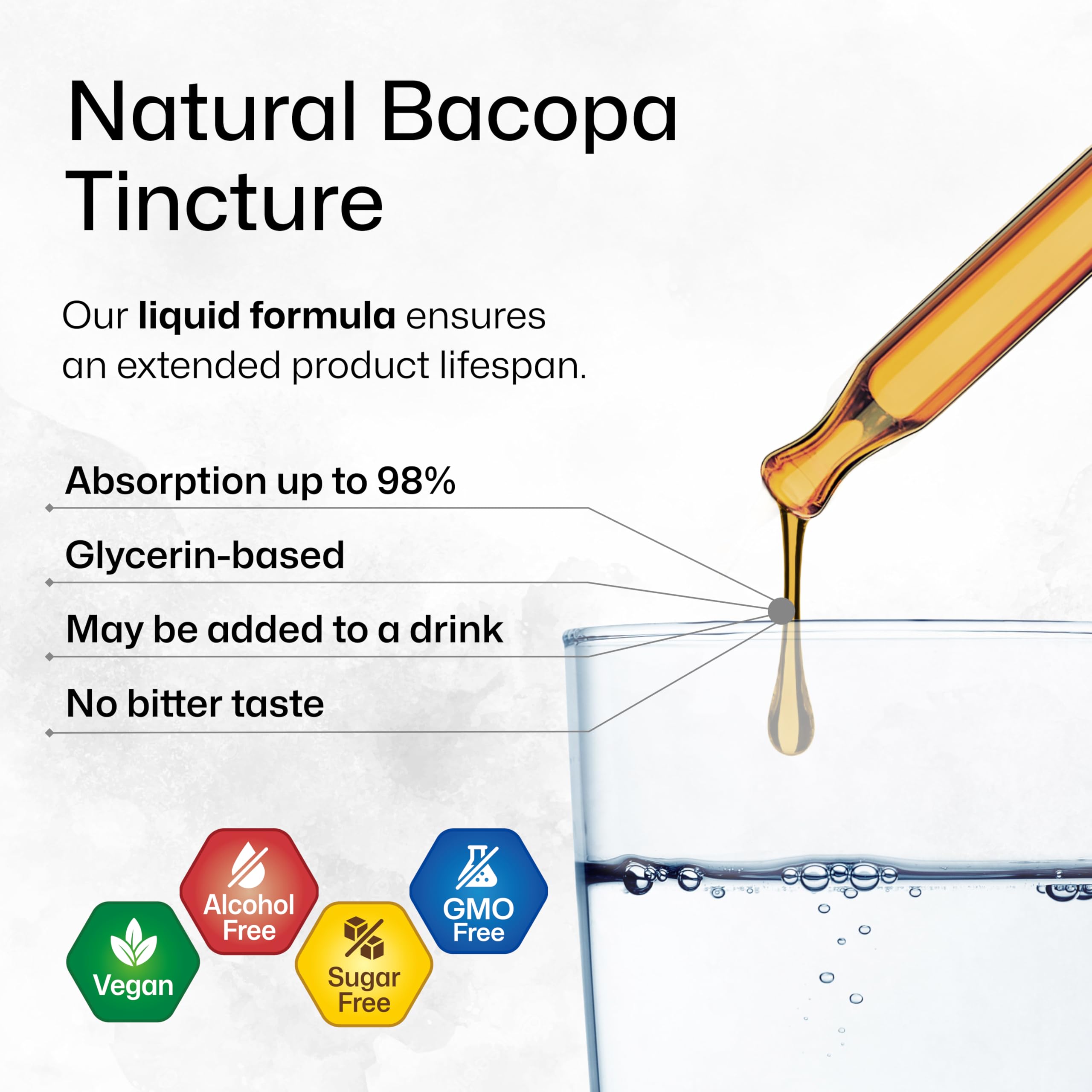 Premium Organic Bacopa Monnieri & Schisandra Chinensis Herbal Tinctures - 4 Fl Oz Each - Natural Brain Boost & Stress Relief Supplement - Perfect for Focus, Memory & Adaptogenic Support