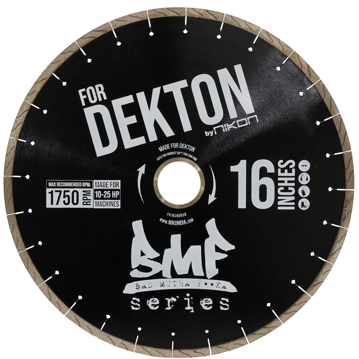 BMF™ Dekton Bridge Saw Blade - Premium Diamond Cutting Blade for Porcelain, Granite & Quartz - Perfect for Countertop Fabrication & Stone Cutting Projects