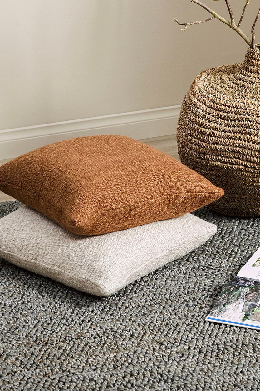 Premium Cyprian Textured Treacle Feather Inner 50x50cm Decorative Cushion - Soft Luxury Throw Pillow for Sofa, Bed & Home Decor