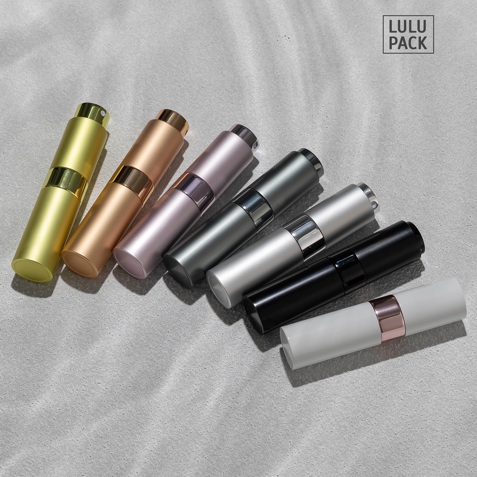 10ml Perfume Atomizer Set - 3 Pack Refillable Travel Spray Bottles (Black, Silver, Blue) for Cologne & Essential Oils - Portable Mini Sprayer for Gym, Office, Travel & On-The-Go Use