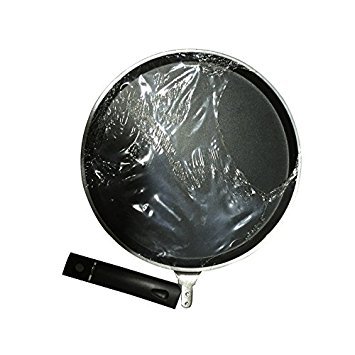 Non-Stick Dosa Tawa Griddle Pan with Scrubber & Spatula - 12 Inch Round Indian Cooking Pan - Black & Red Valentine's Day Gift for Home Kitchen Use