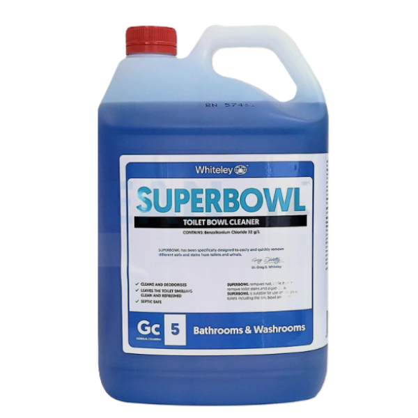 Whiteley Superbowl Toilet Bowl Cleaner - Powerful Bathroom Cleaning Solution for Stains & Odors - Perfect for Homes, Hotels & Restrooms