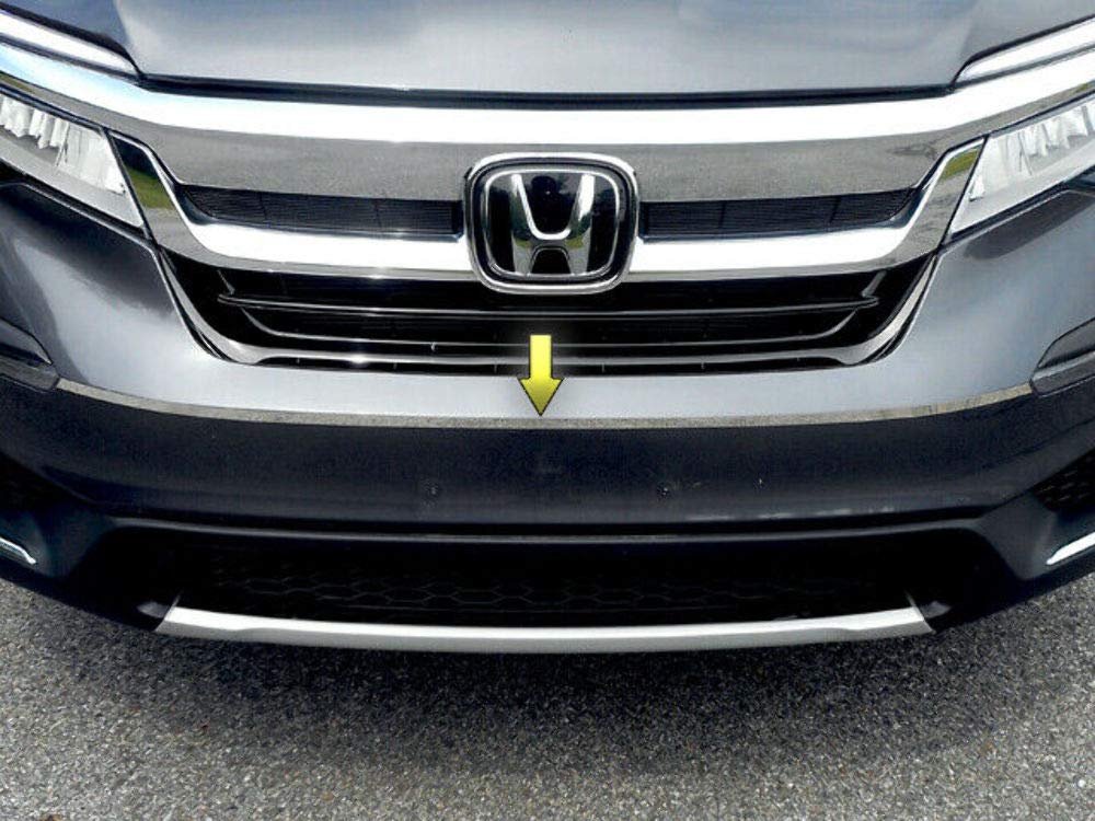 2019-2020 Honda Pilot Stainless Steel Front Bumper Trim - 0.5