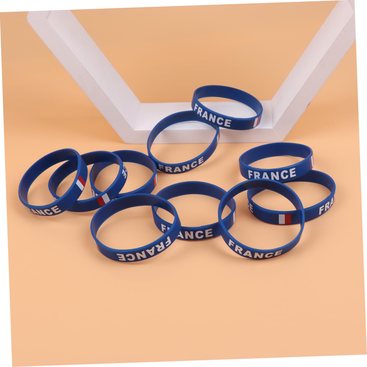 TEHAUX 10 Pcs Rubber Bands Women Bracelets - Durable Silicone Wristbands for Country Fans, Rural Man Party Supplies, Perfect for Concerts, Festivals, and Outdoor Events