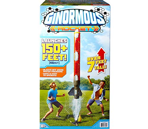 Giant Water Powered Rocket Launcher Toy for Kids - Outdoor Summer Fun, Backyard Games & STEM Learning Activities