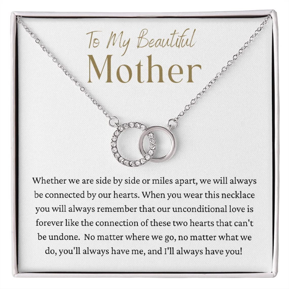 Mom and Daughter Necklace Set - Heart Pendant Jewelry Gift for Mother's Day, Birthday & Christmas | Perfect Matching Pair for Mom & Child | Elegant Keepsake for Special Occasions & Everyday Wear