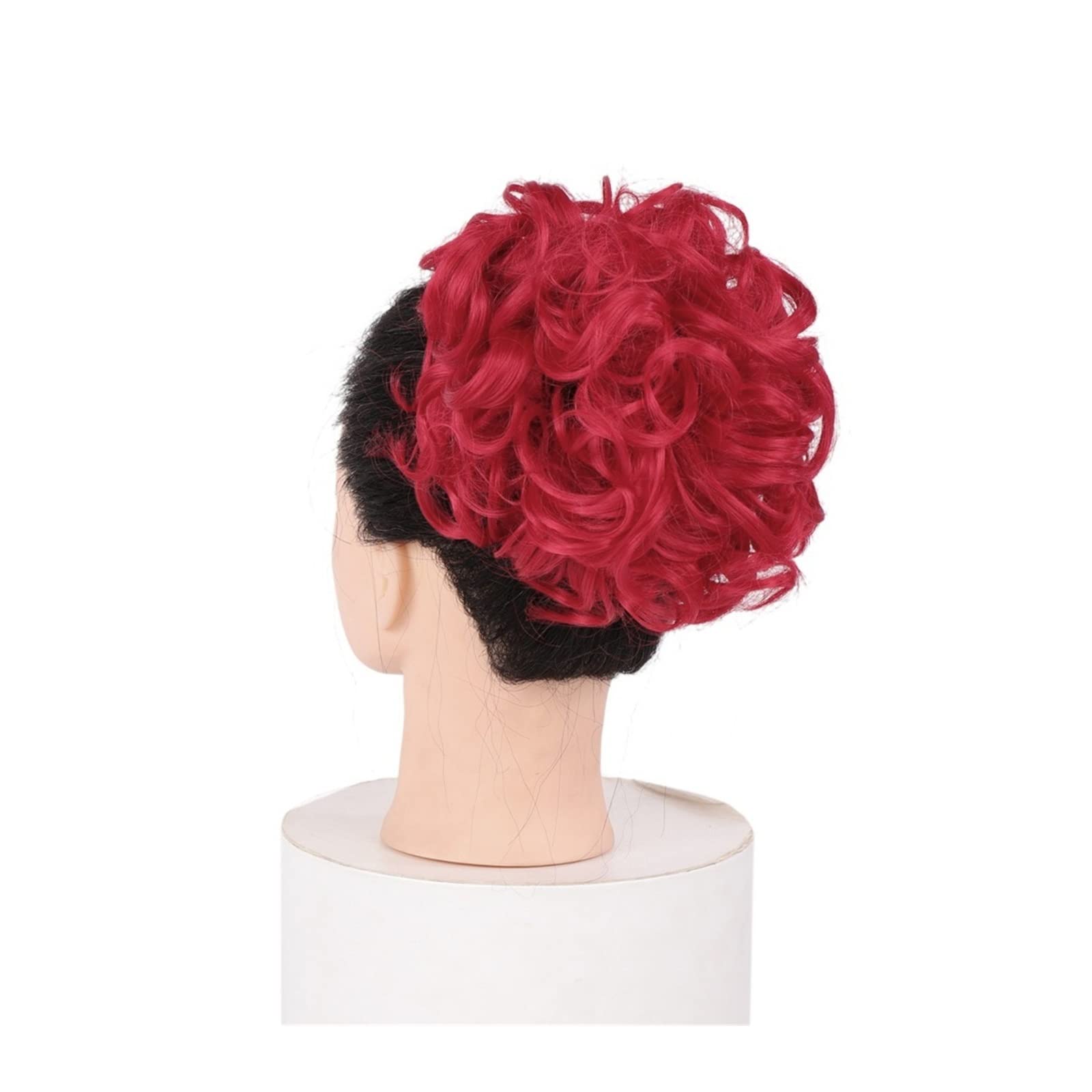 Messy Curly Clip-in Ponytail Hair Extension - Synthetic Updo Bun for Women | T1B/350 Color | Perfect for Parties, Weddings & Everyday Styling