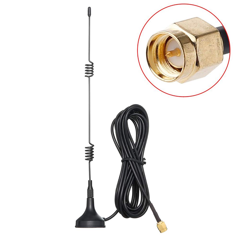 2.4GHz WiFi Antenna with Magnetic Base - 10ft SMA Male Connector, 7dBi High Gain for CCTV, IP & Wireless Security Cameras - HD Video Extension for Home & Office Surveillance