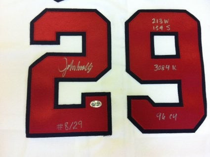 John Smoltz Autographed Atlanta Braves Jersey with Career Stats - Limited Edition #/29 - Perfect for Baseball Fans, Collectors & Memorabilia Displays