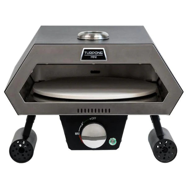 Turpone TPO 0012 High Performance Mini Propane Pizza Oven with Rotating Stone - Portable Outdoor Pizza Maker for Backyard, Camping & Tailgating Parties