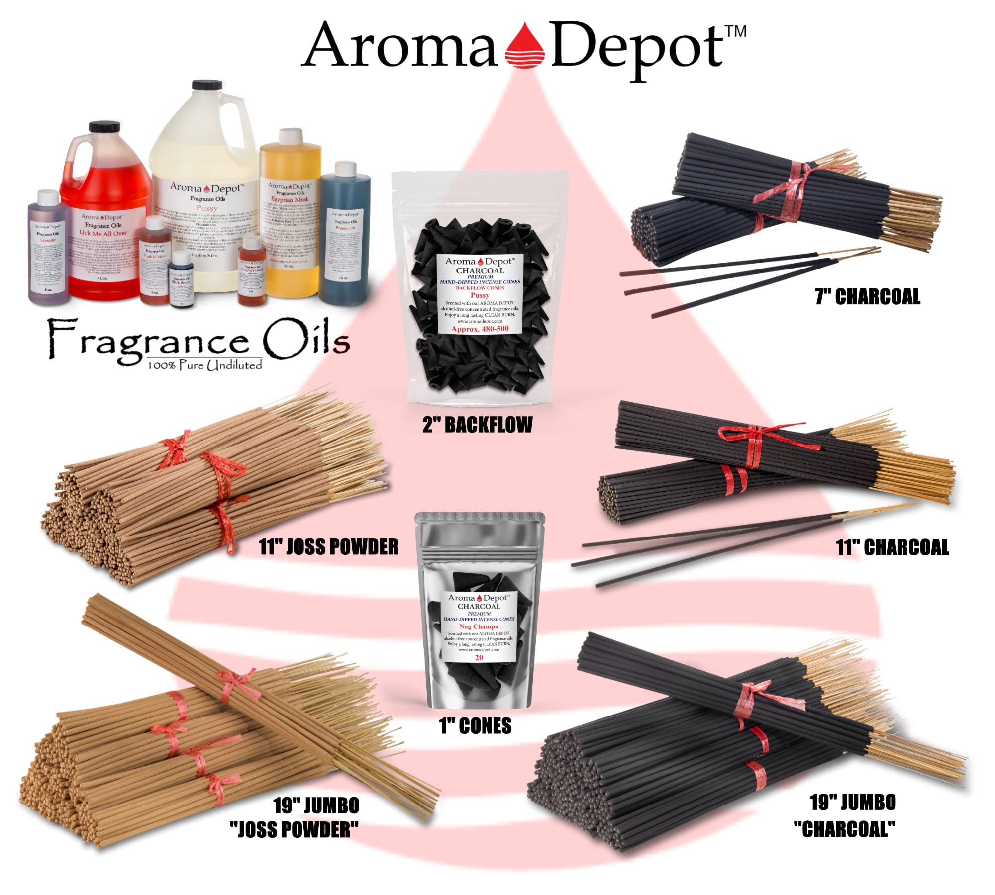 Premium Unscented 300 Charcoal Black 11'' Incense Sticks - 3 Pack Natural Bamboo Charcoal Sticks for Meditation, Yoga & Home Aromatherapy