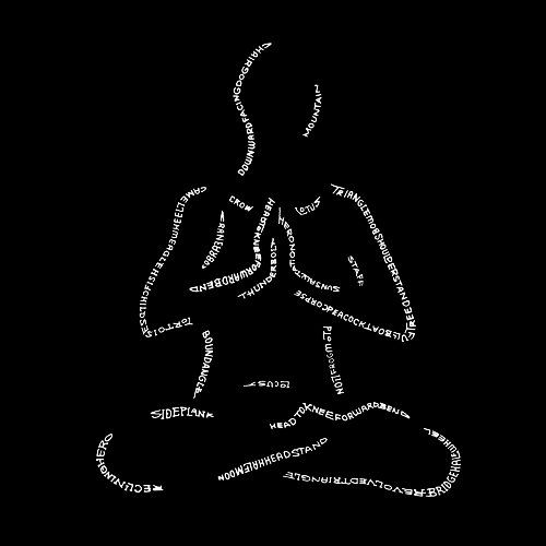 LA POP ART Boys' Word Art T-Shirt - Trendy Yoga Poses Graphic Tee for Kids | Perfect for Yoga Classes, Playdates & Casual Wear