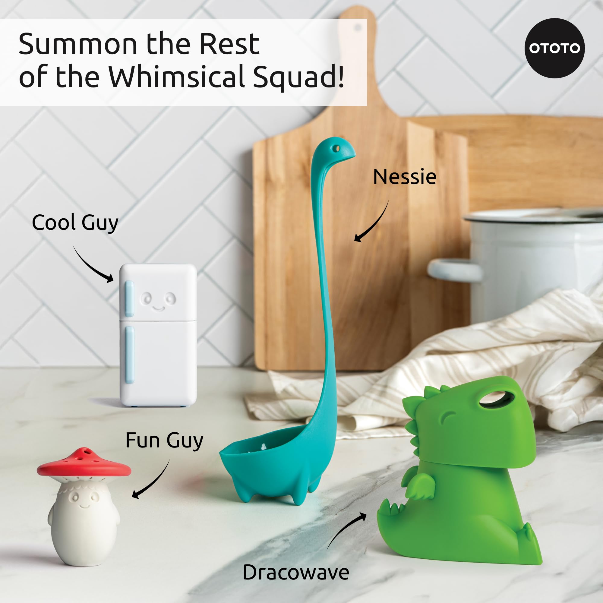 OTOTO Dracowave Microwave Cleaner - Dragon-Shaped Steam Cleaner for Microwave, Removes Grime Quickly with Water & Vinegar - Cute Kitchen Accessories, Funny Gifts for Home Cooks - Perfect for Deep Cleaning, Holiday Gifting & Small Kitchen Organization