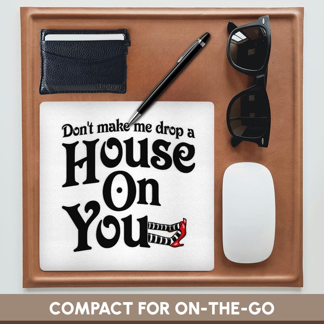 3dRose 8x8 Inch Wicked Witch of The West Mouse Pad - Funny Wizard of Oz Desk Accessory for Office & Gaming Setups