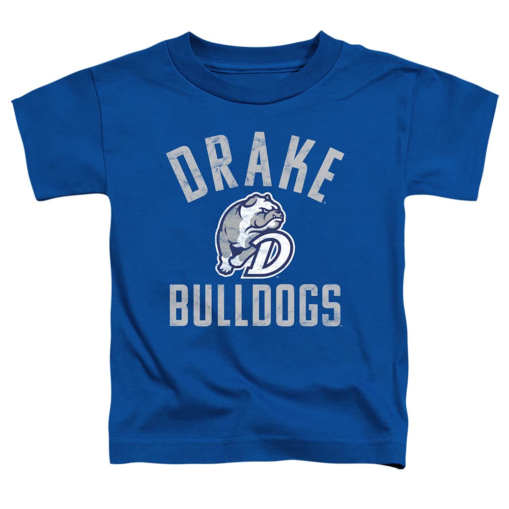 Drake University Bulldogs Logo Unisex Toddler T-Shirt | Royal Blue | Size 2T | Soft Cotton Baby Tee for Boys & Girls | Perfect for Game Day, School Spirit & Family Outings