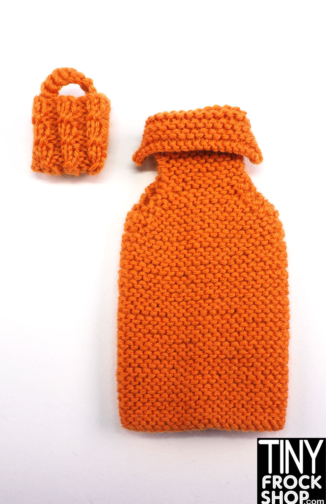 12 Fashion Doll Claudia Dress with Bag by Knits4Dolls - Elegant Outfit for 18