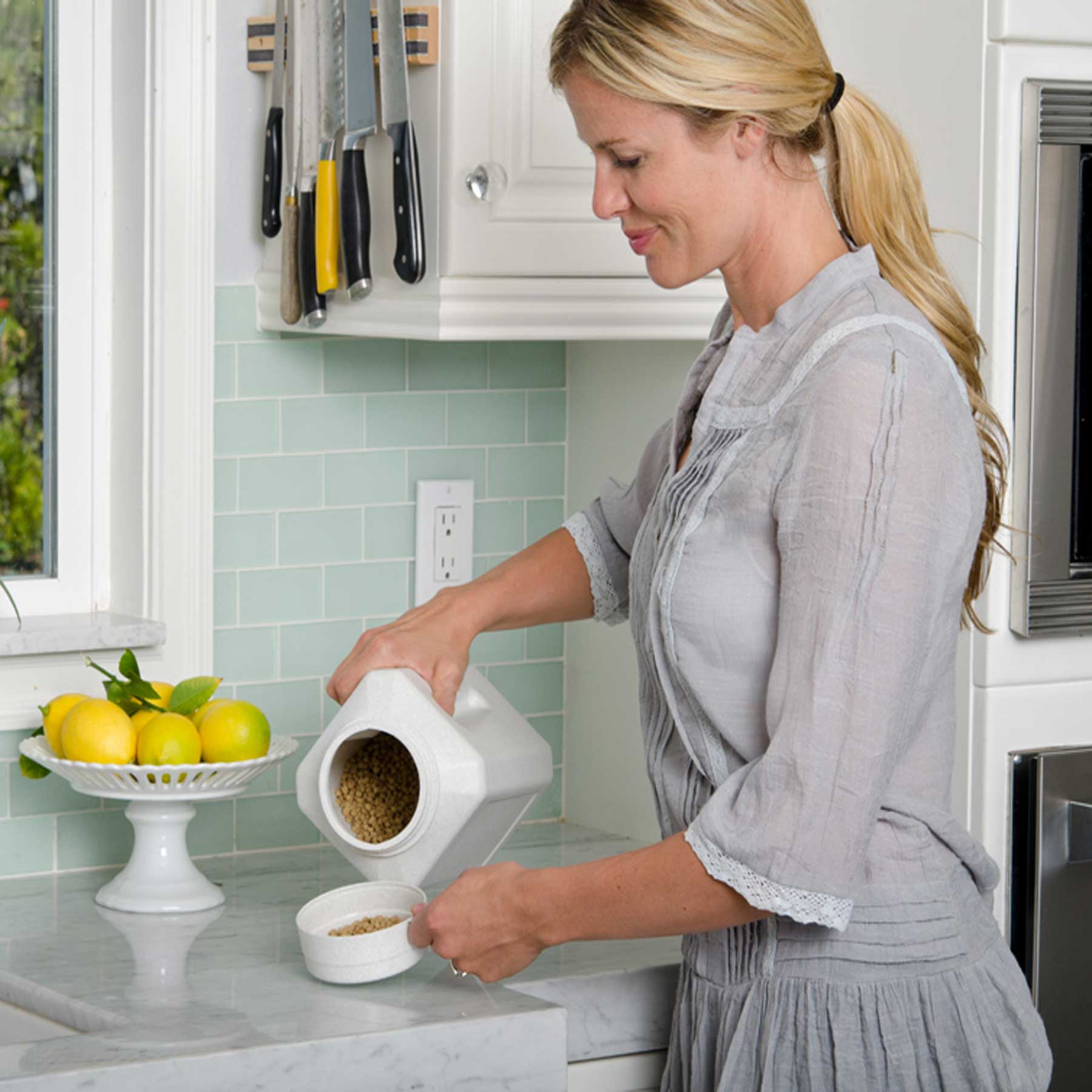 Vittles Vault Junior - Airtight Pet Food Storage Container for Dogs & Cats | Keep Dry Food Fresh | Perfect for Kitchen, Pantry, or Travel Use