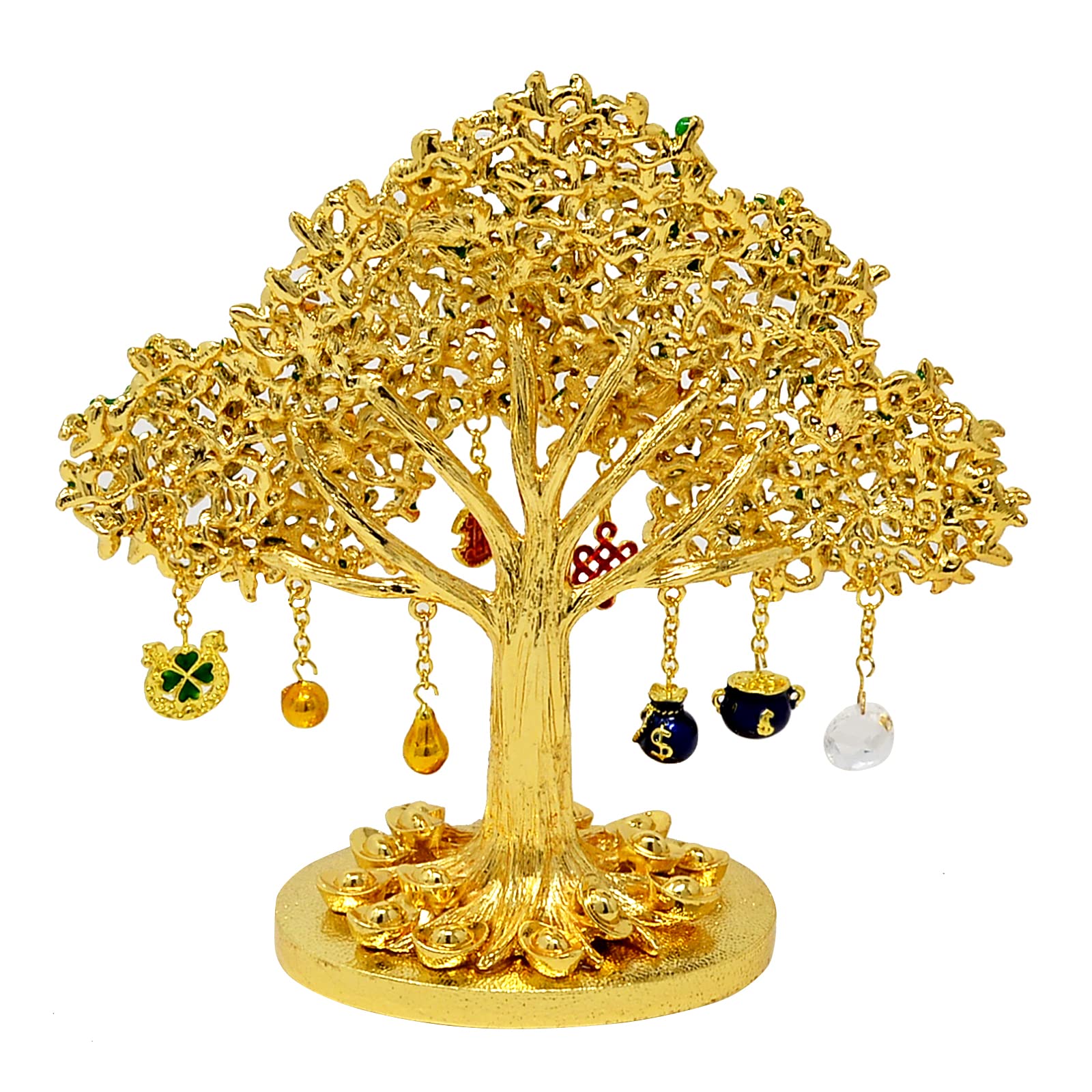 Feng Shui Money Tree for Wealth & Prosperity - Home & Office Decor Ornament W5034 | Perfect for Desk Decor, Housewarming Gift & Positive Energy