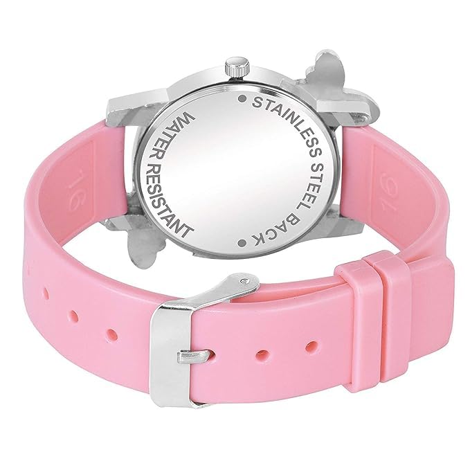 KE GALLERY Butterfly Analog & Digital LED Watch for Girls & Women - 2-Piece Combo Set with Day/Date Display | Perfect for School, Sports & Everyday Wear