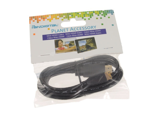 Premium 6ft HDMI to Mini HDMI Cable - High-Speed 4K 60Hz HDR Video & Audio Cord - Ideal for Cameras, Laptops, and Home Theater Systems