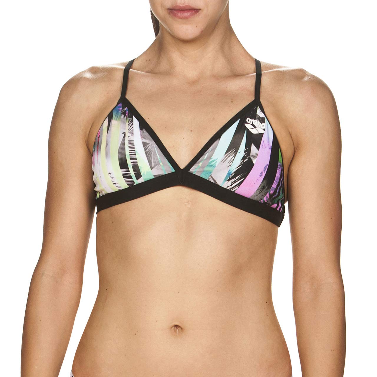 Arena Women's Riviera Tie Back MaxLife Bikini Top - High Support Swimwear for Surfing, Swimming & Beach Activities