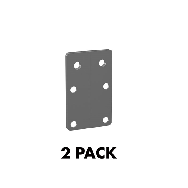 2 Pack 45x73x2mm Bottom Rail Mounting Plate - Heavy Duty Metal Bracket for Window Blinds, Curtain Rods & Home DIY Projects