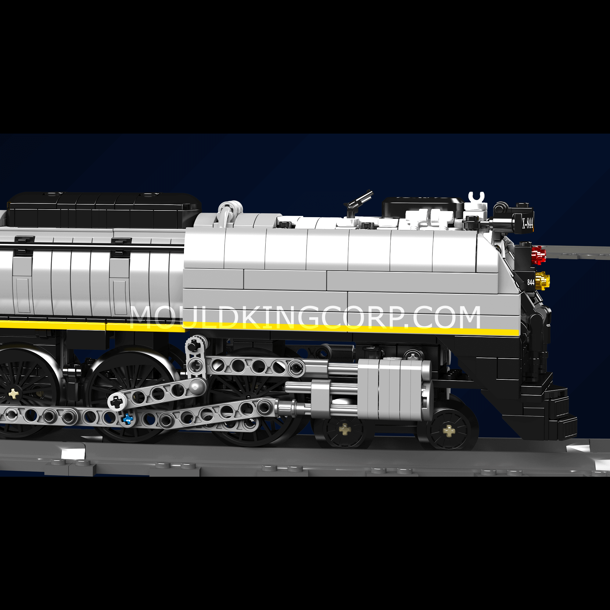 Mould King 12031 Union Pacific 844 Steam Locomotive Building Set - 3,357 Piece Model Train Kit for Adults & Collectors | Perfect for Display, Gifts & Railroad Enthusiasts