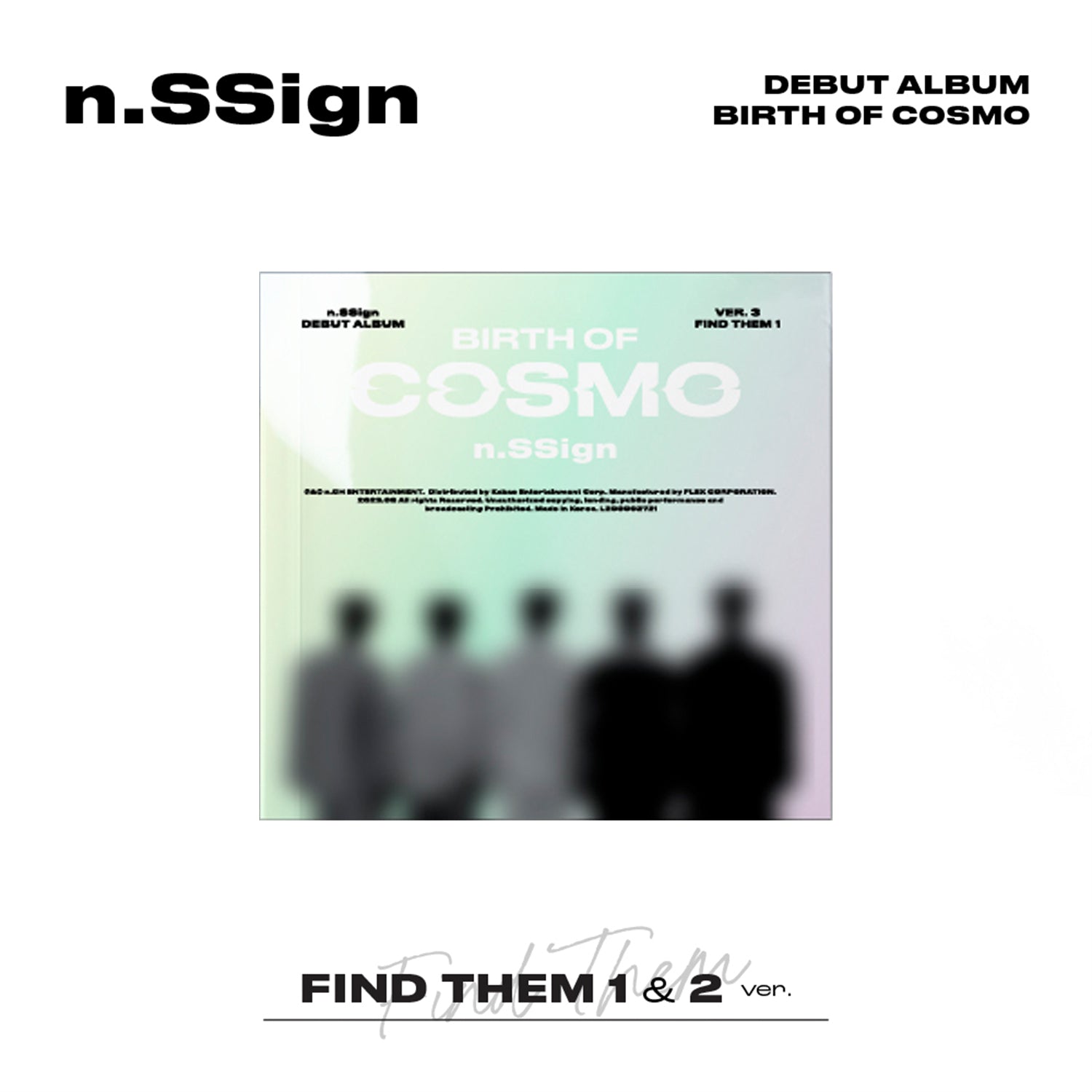 N.SSIGN DEBUT ALBUM 'BIRTH OF COSMO' (FIND THEM) - K-Pop Collectible CD for Fans | Perfect for Music Lovers & Gift Giving