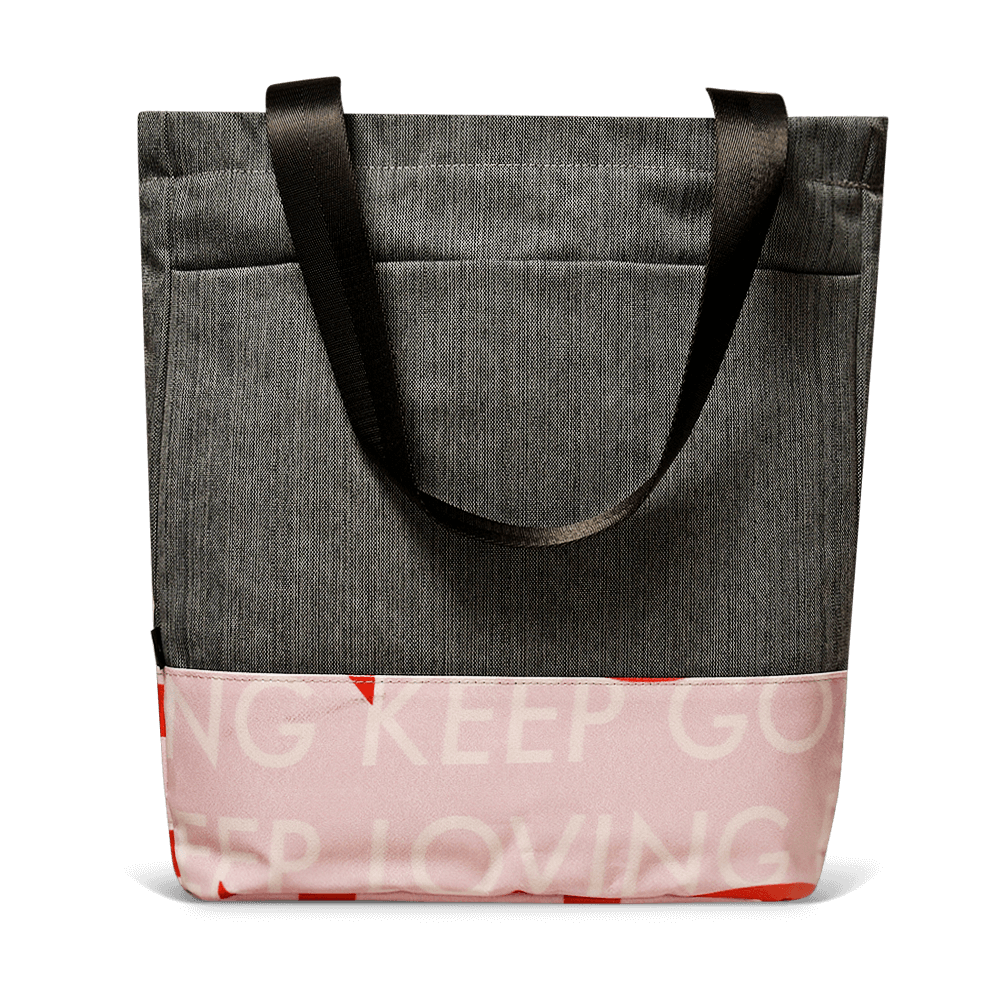 Affirmation Cora Tote Bag - Inspirational Women's Vegan Leather Handbag for Work, Travel & Everyday Use | Motivational Gift Idea