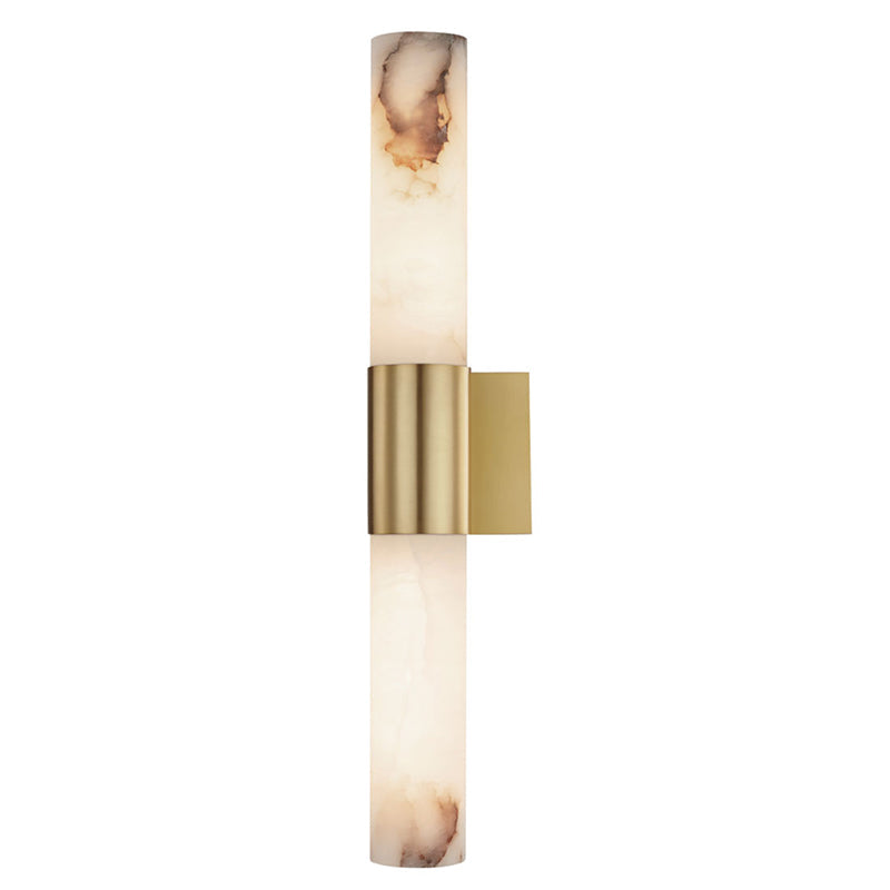Modern Minimalist Alabaster Wall Sconce - Elegant Hallway Lighting Fixture for Home Decor | Perfect for Entryway, Corridor & Bedroom Ambient Lighting