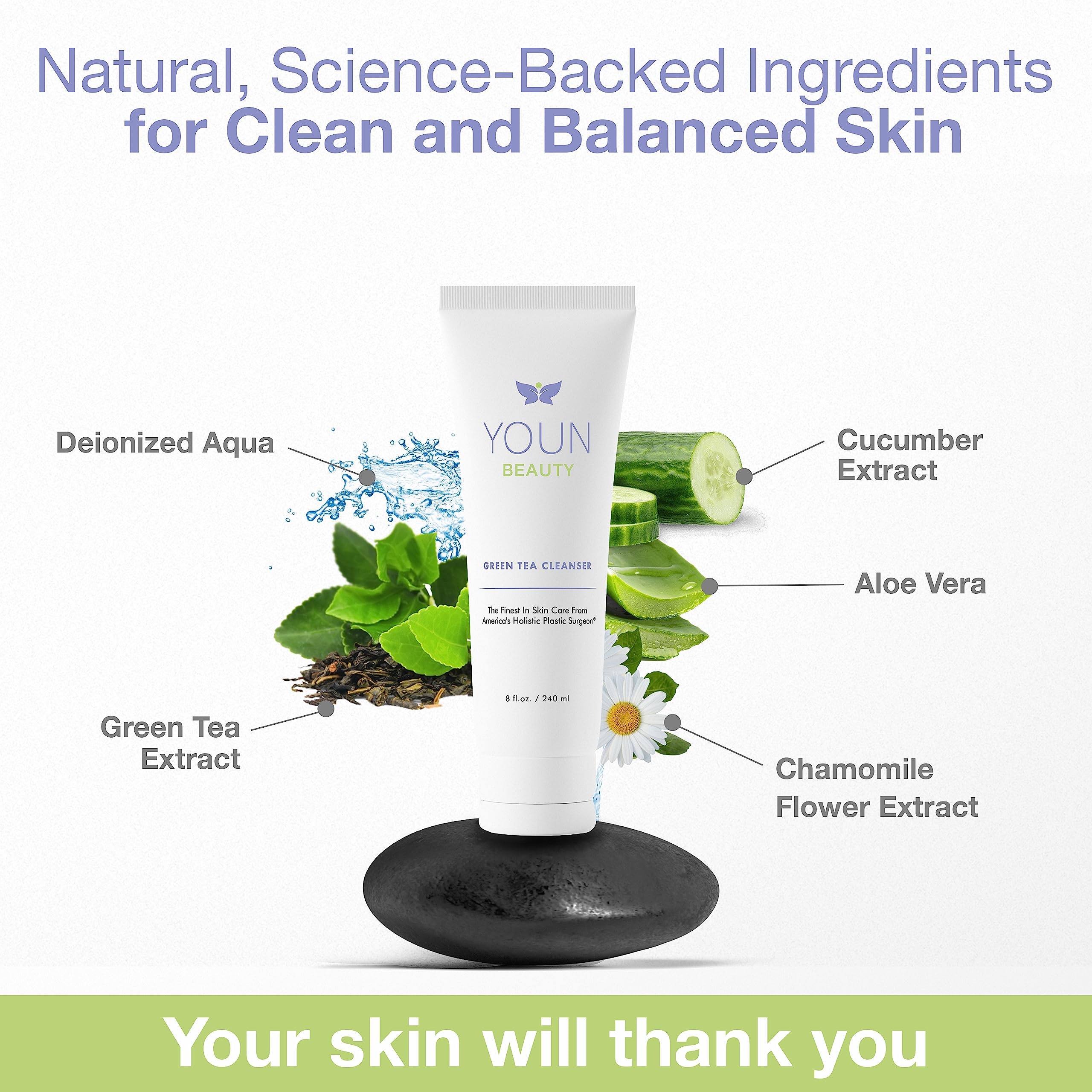 YOUN Beauty Anti-Aging Skincare Set - 2 Minute 5 Years Younger System with Vitamin C Serum, 2.5% Retinol Moisturizer & Green Tea Cleanser | Dermatologist-Recommended for Wrinkle Reduction & Brightening | Perfect for Daily Routine & Special Occasion Prep