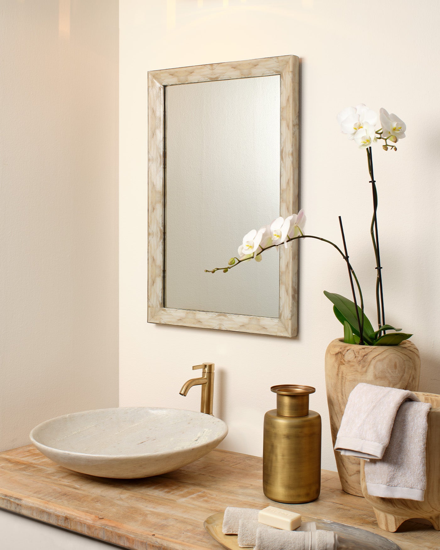 Fragment Rectangle Mirror - Modern Wall Decor for Living Room, Bedroom & Bathroom | Stylish Home Accent Piece for Interior Design & Selfie Background