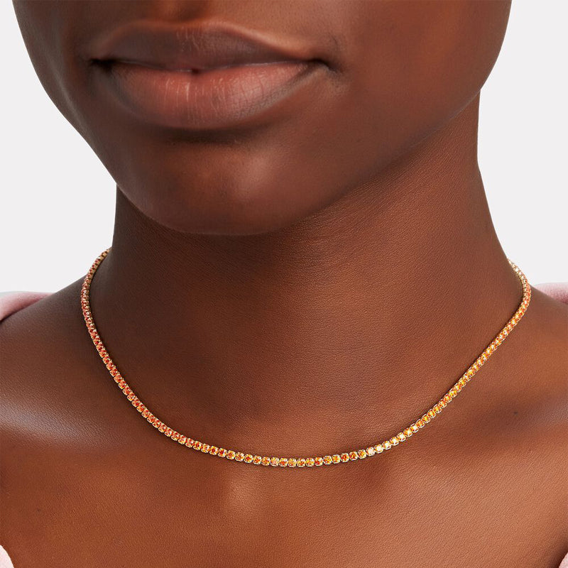 Tennis Necklace for Women - Elegant Diamond Tennis Choker | Perfect for Weddings, Parties & Special Occasions