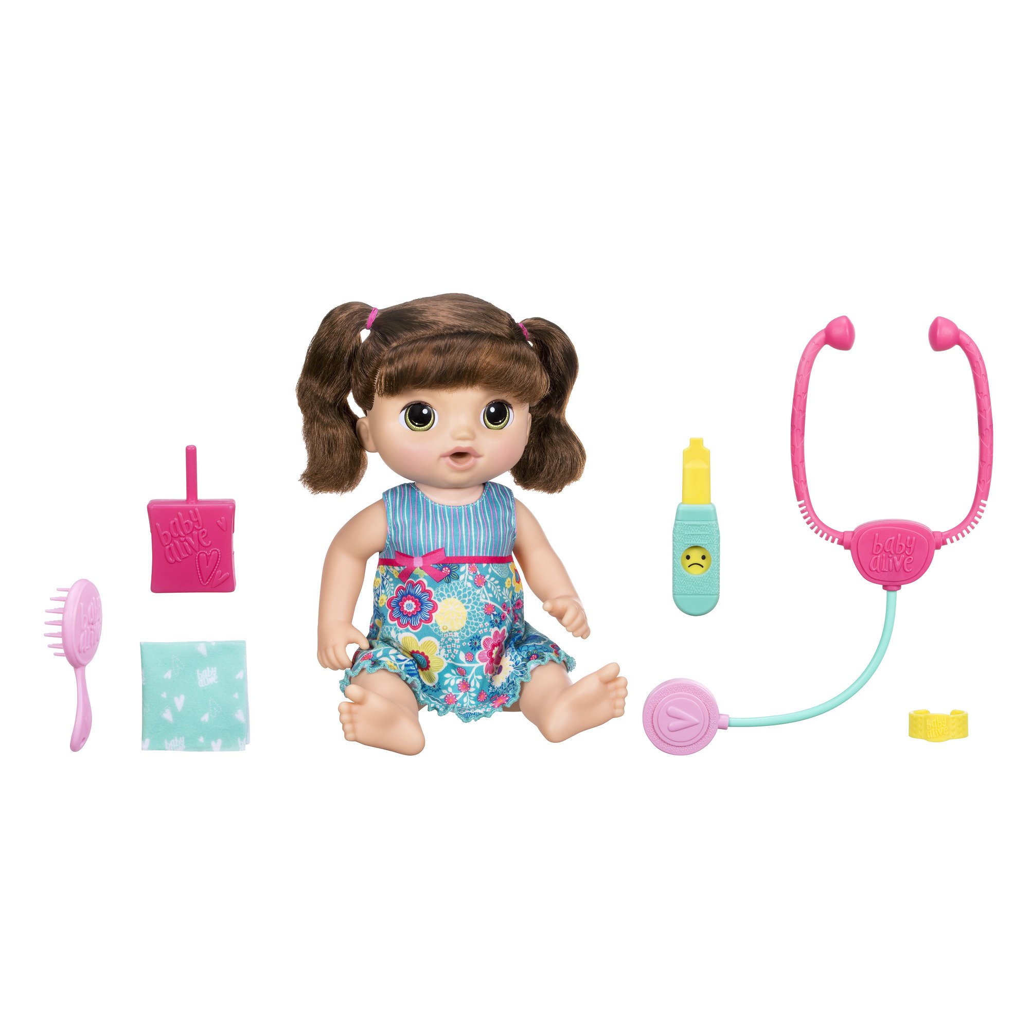 Baby Alive Sweet Tears Brunette Doll for Kids Playtime