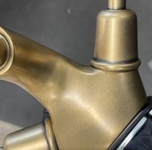 Vintage Brass Henry One Hole Bidet Faucet with Cross Handles - Perfect for Modern and Classic Bathroom Renovations
