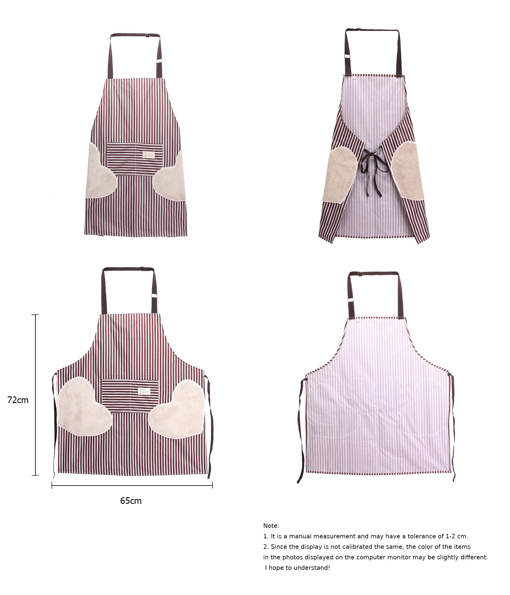 Waterproof Kitchen Apron for Women with Pockets - Cooking & Baking