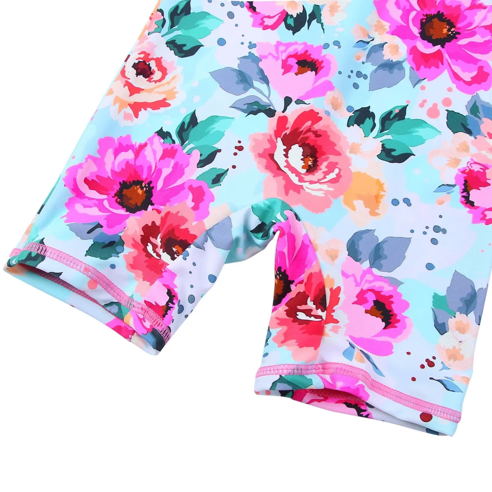 Floral Long Sleeve Baby Swimsuit for 0-6 Years Old - UV Protection Swimwear for Toddlers & Infants | Perfect for Beach, Pool & Summer Water Activities