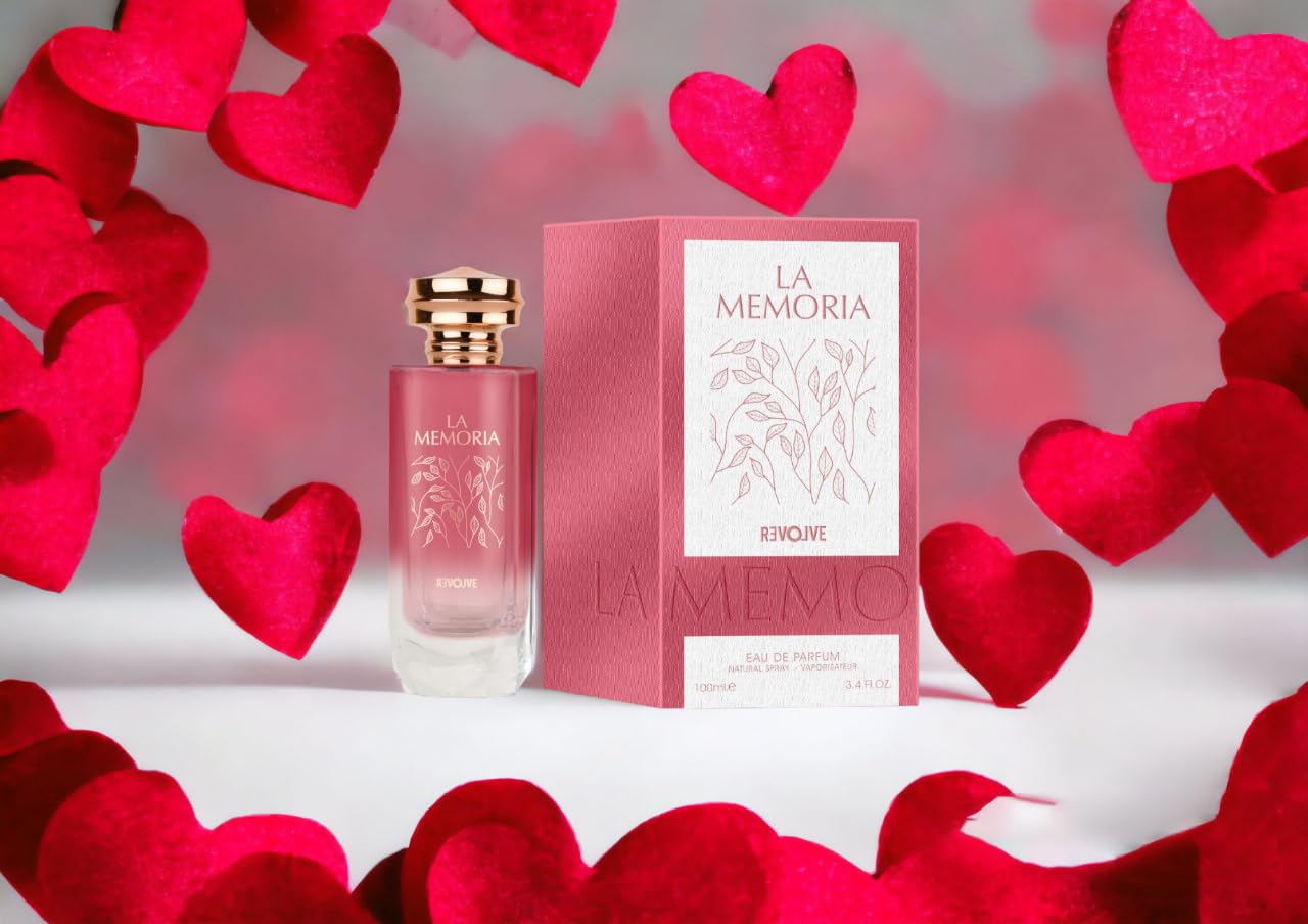 REVOLVE LA MEMORIA Eau De Parfum - 100ml Luxury Long Lasting Perfume for Women, UAE Made Fragrance | Perfect for Date Night, Office & Special Occasions