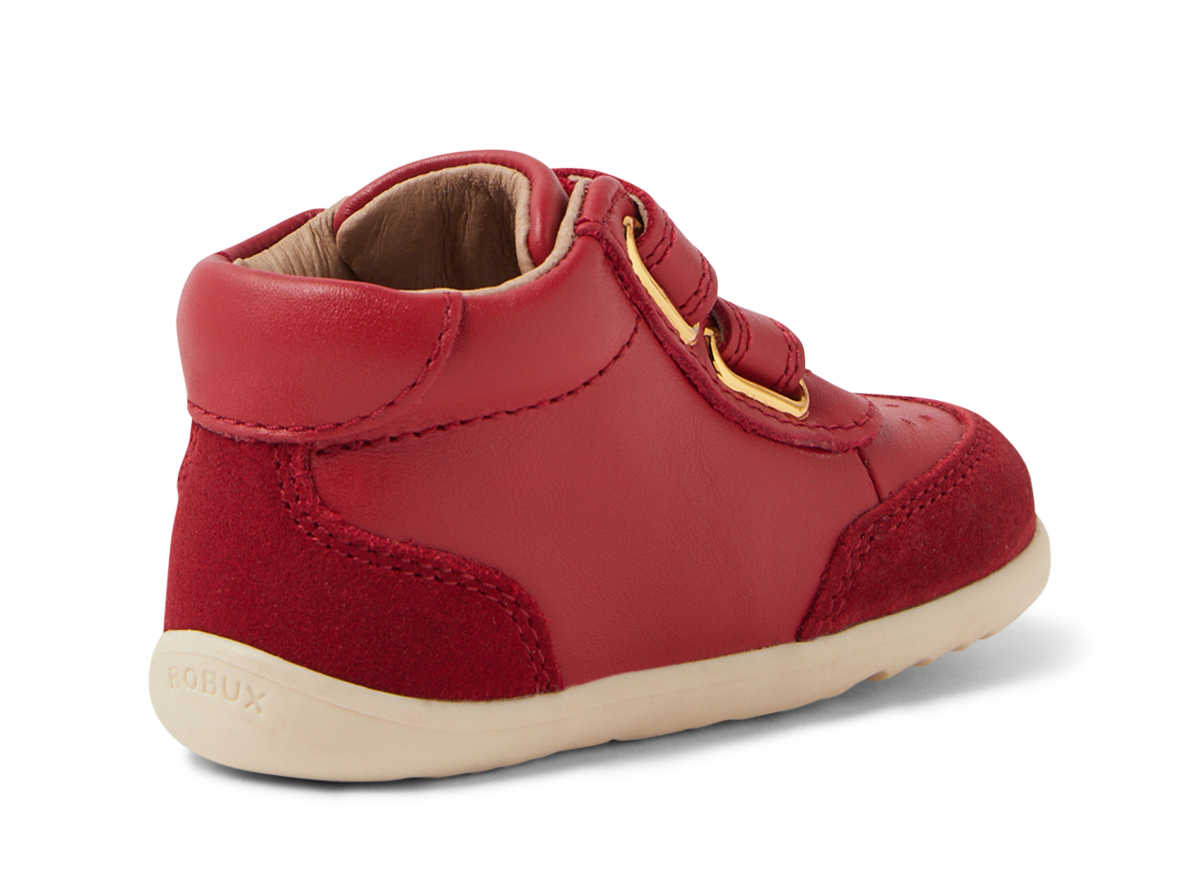 BOBUX CHAMP HIGH STEP UP Sneakers for Kids - Pompeian Red | Comfortable & Stylish Toddler Shoes for Walking, Running & Outdoor Play
