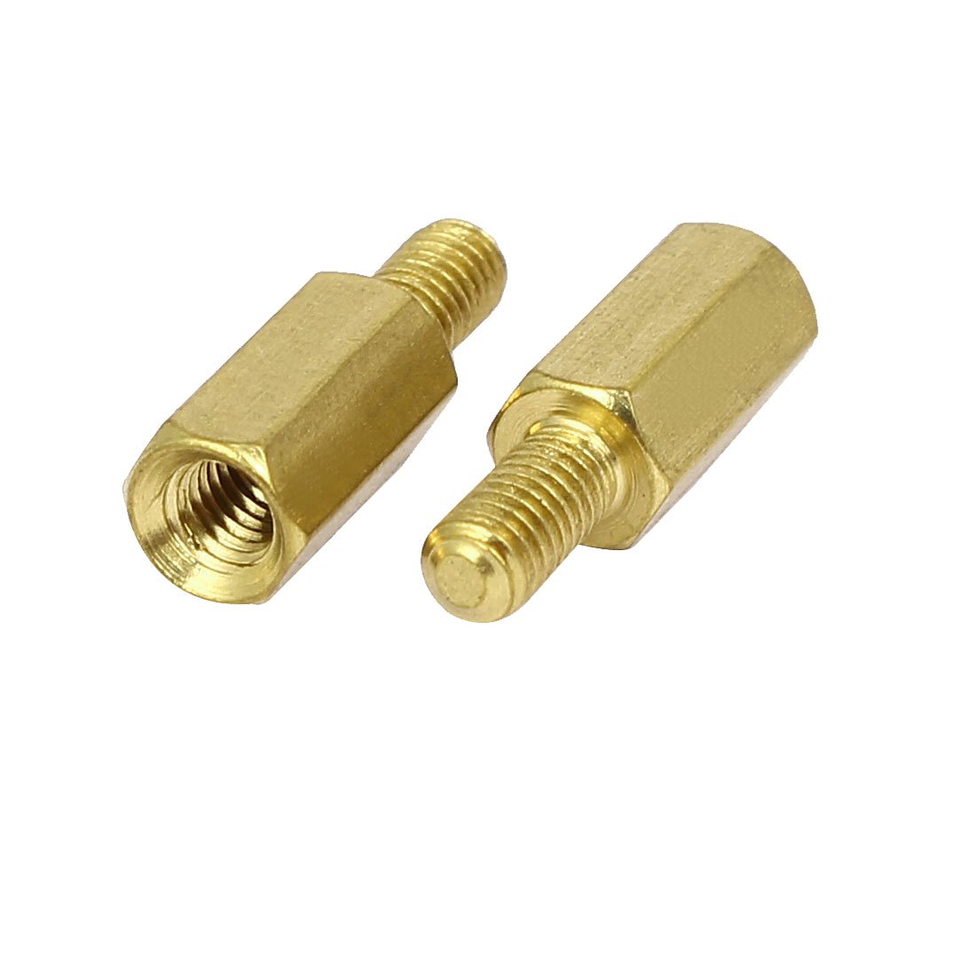M3 x 10mm + 6mm Male to Female Thread Brass Hex Standoff Spacers - 20PCS - Durable Hexagonal Pillars for Electronics, 3D Printing & DIY Projects - Perfect for PCB Mounting, Enclosures & Mechanical Assemblies