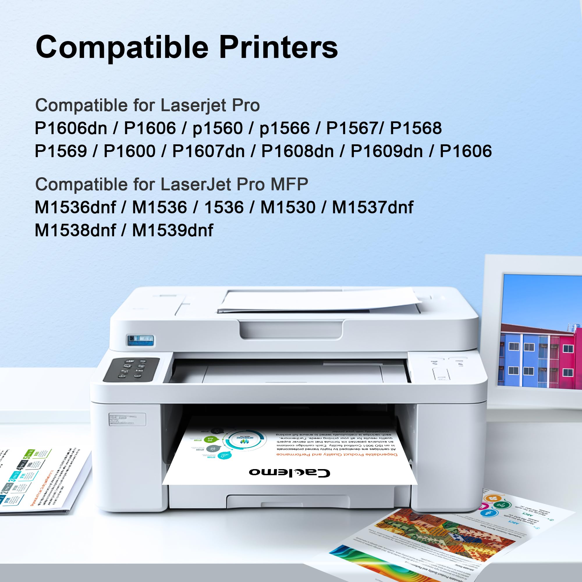 CE278A 78A Compatible Toner Cartridge Replacement for HP 78A Black | Works with HP LaserJet Pro P1606dn, M1536dnf, P1566, P1560, P1606, M1536 Printers | High-Yield 4-Pack | Perfect for Office Printing & Document Workflows