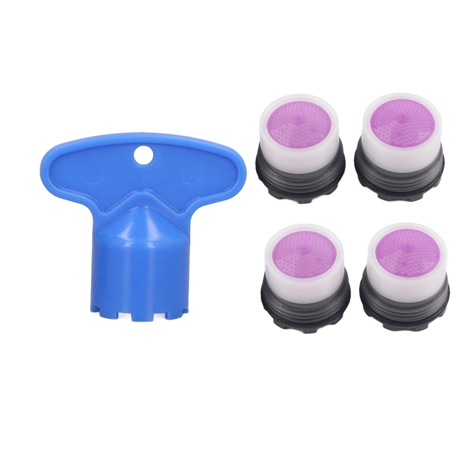 Haofy 4-Pack M16.5mm Sink Faucet Aerator - 1.2GPM Flow Restrictor with Bubble Tap Water Nozzle for Kitchen & Bathroom Faucets | Save Water & Improve Water Pressure for Washing Dishes, Hands, and Filling Containers