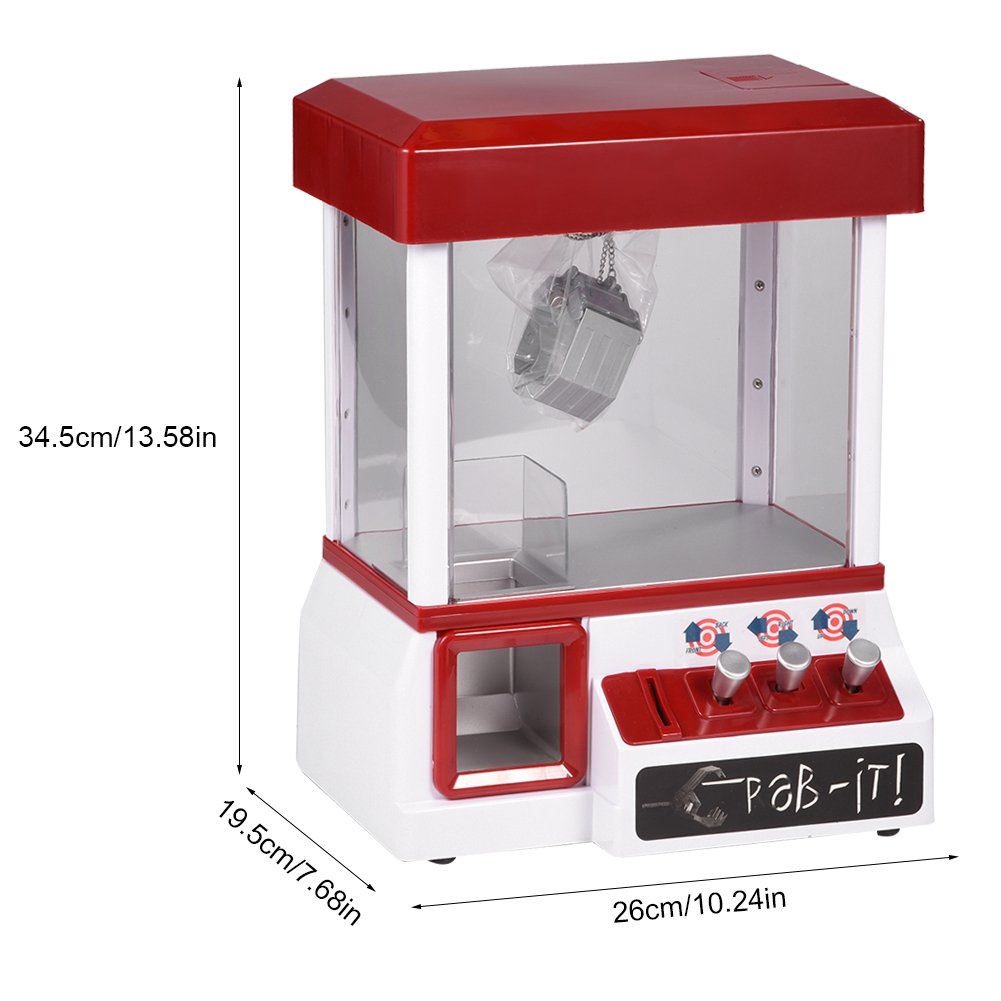 Mini Dolls Claw Machine Toy - Electronic Arcade Game with Music & Lights for Kids - Fun Birthday Gift & Party Entertainment for Children