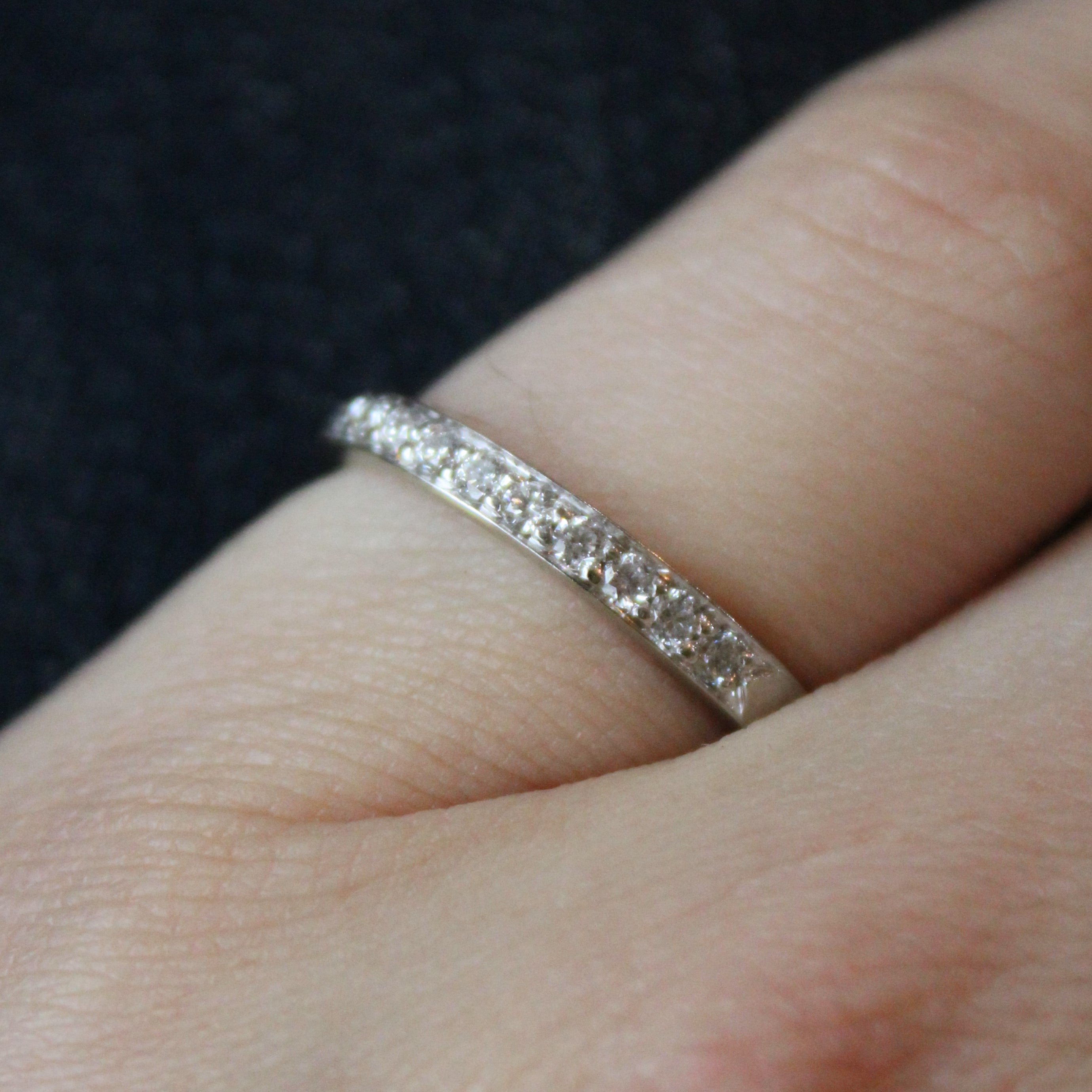 0.38ctw Diamond Semi Eternity Band Ring for Women - Size 6.5 - Perfect for Anniversary, Engagement & Wedding Gifts - Elegant Stackable Ring for Everyday Wear