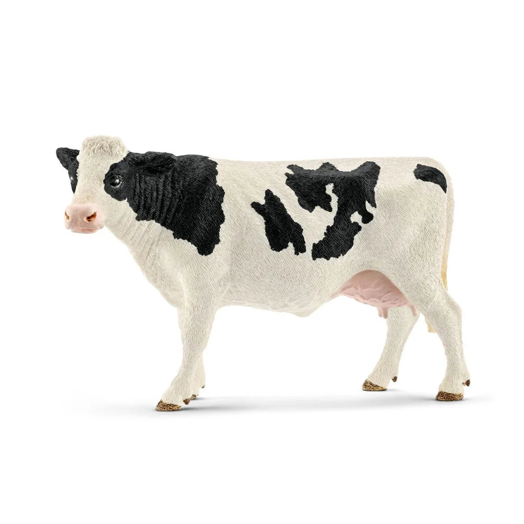 Schleich Holstein Cow Toy Figure - Realistic Farm Animal Collectible for Kids & Adults - Perfect for Farm Playsets, Educational Learning & Gift Giving