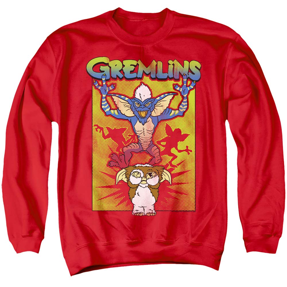 Gremlins Be Afraid Unisex Crewneck Sweatshirt for Men & Women | Soft Cotton Pullover Hoodie Alternative | Casual Wear, Movie Fan Gift, Halloween Costume