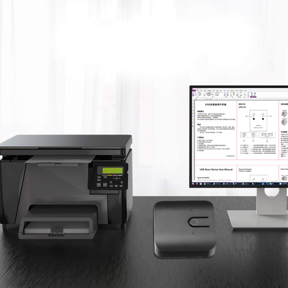 ACASIS 2-Port USB Printer Switcher | USB A Splitter 2-in 1-out for Multiple Computers | Compatible with Windows/Mac/OS/XP | Perfect for Office, Home & Shared Workspace Printing