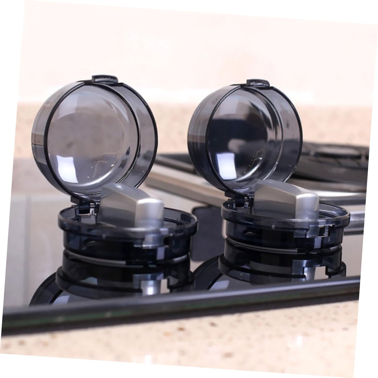 6Pcs Childproof Stove Knob Covers - Gas Stove Safety Protectors for Oven Knobs, Baby Proofing Kitchen Accessories - Perfect for Child Safety in Homes with Toddlers